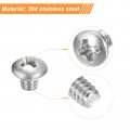 Uxcell 8-32x3 16 Pan Head Machine Screws 304 Stainless Steel 18-8 Screw Phillips Drive Fully Threaded Bright Finish Pack Of 50