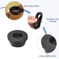 4pcs Rubber Grommets 23mm Drill Hole 12mm Id Top Hat Grommet Black Silicone Plug Gasket For Wiring Automotive