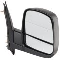 Passenger Side Door Mirror For Gmc Savana 1500 2008 To 2014 Heated Power Adjust Textured Black Manual Folding Replaces 
