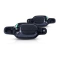 Exterior Door Handles For Gmc Canyon 2004 2012 Rear Driver And Passenger Side Pair Black Textured Plastic Without Key Hole 