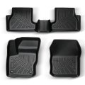 3pcs Floor Mats Black Tpe Replacement For Focus 2012-2018