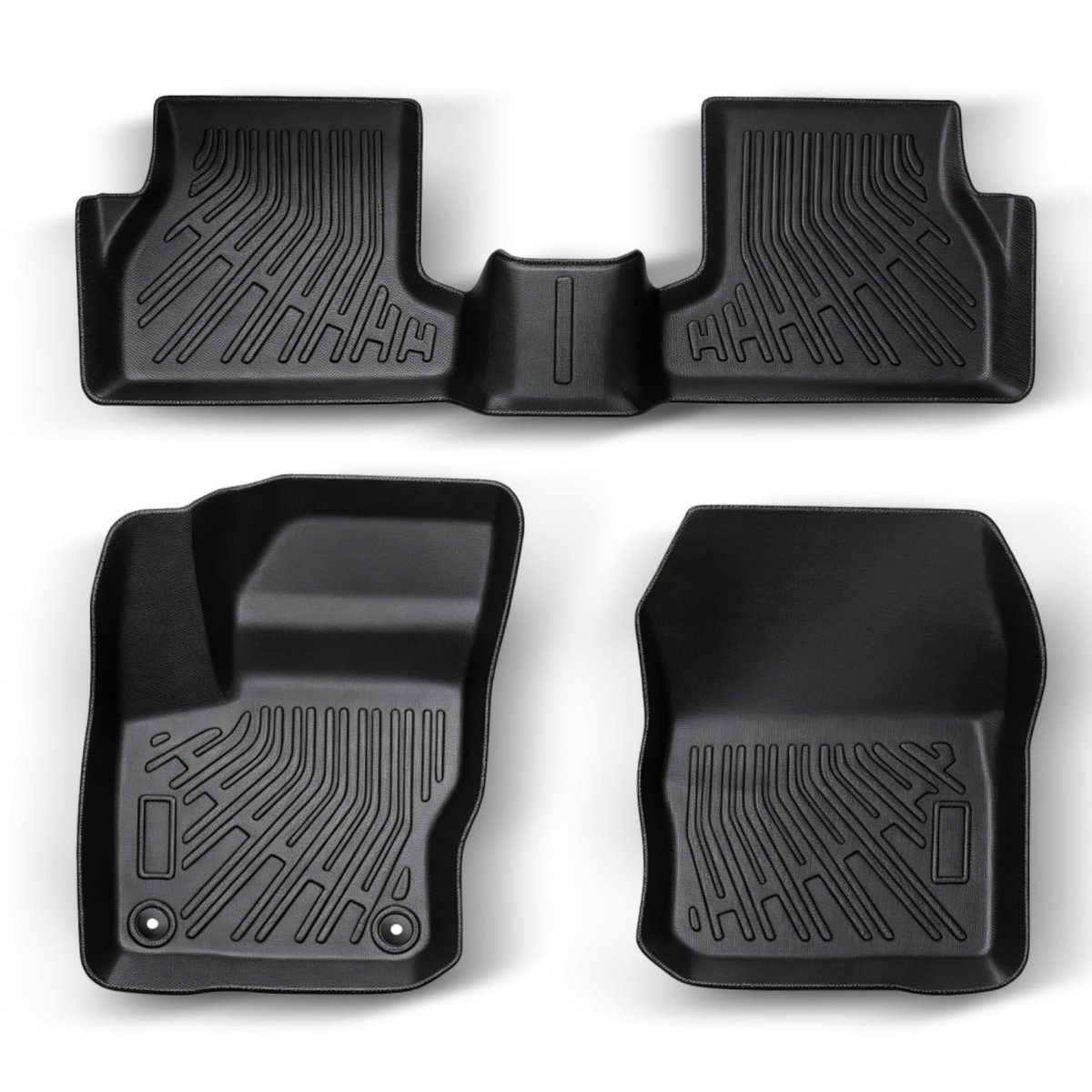 3 Piece Black Tpe Floor Mats For Focus 2012 2018 Front And Rear All Weather Car Set
