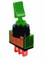 Illumintated On Off Toggle Switch W Green Duckbill 