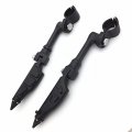 Smt-black Long Angled Adjustable Peg Mounting Kit Stiletto Shape Footpeg Compatible With V-star Roadstar Suzuki Boulevard 1-1 4