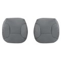 Front Driver And Passenger Side Bottom Replacement Seat Covers Medium Opal Gray Microfiber Leather For Ford Bronco 1992 1993 