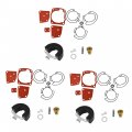 Waltyotur Triple Carburetor Rebuild Kit With Float Replacement For Johnson Evinrude V6 60 Degree 105 150 175 Hp