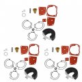 Waltyotur Triple Carburetor Rebuild Kit With Float Replacement For Johnson Evinrude V6 60 Degree 105 150 175 Hp