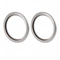 X Autohaux 20pcs M20 Silver Tone Oil Drain Plug Gasket Replacement For Subaru 11126aa000