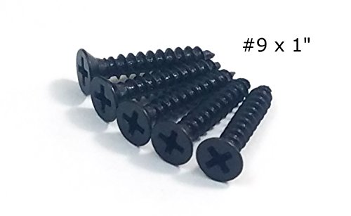 Oil Rubbed Bronze Wood Screws 9 X 1 Inch 24 Pack