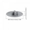 Uxcell Screw Cap Covers 80pcs 16 7x4 3mm Plastic Decoration Cover For Phillips Cam Fitting Nut Self-tapping Dark Gray