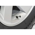 Ford Maverick Tire Valve Stem Caps White Logo On Shining Silver Premium Aluminum Cylinder Style Set Of 4 Official Licensed