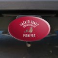 Sacred Heart University Pioneers Logo Oval Tow Trailer Hitch Cover Plug Insert