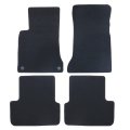 Floor Mats Carpet For Mercedes Benz Gla 2014 2020 4 Piece Set Black Velour And Plastic Front Rear Interior Direct Replacement 
