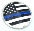 Usa Police Thin Blue Line Grille Emblem For Car Truck Grill Mount Metal 