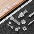 9set Clear Acrylic Screws Kit M5 X 12mm Round Head Phillips Bolts With Hex Nuts And For Machine Accessories Electronic 