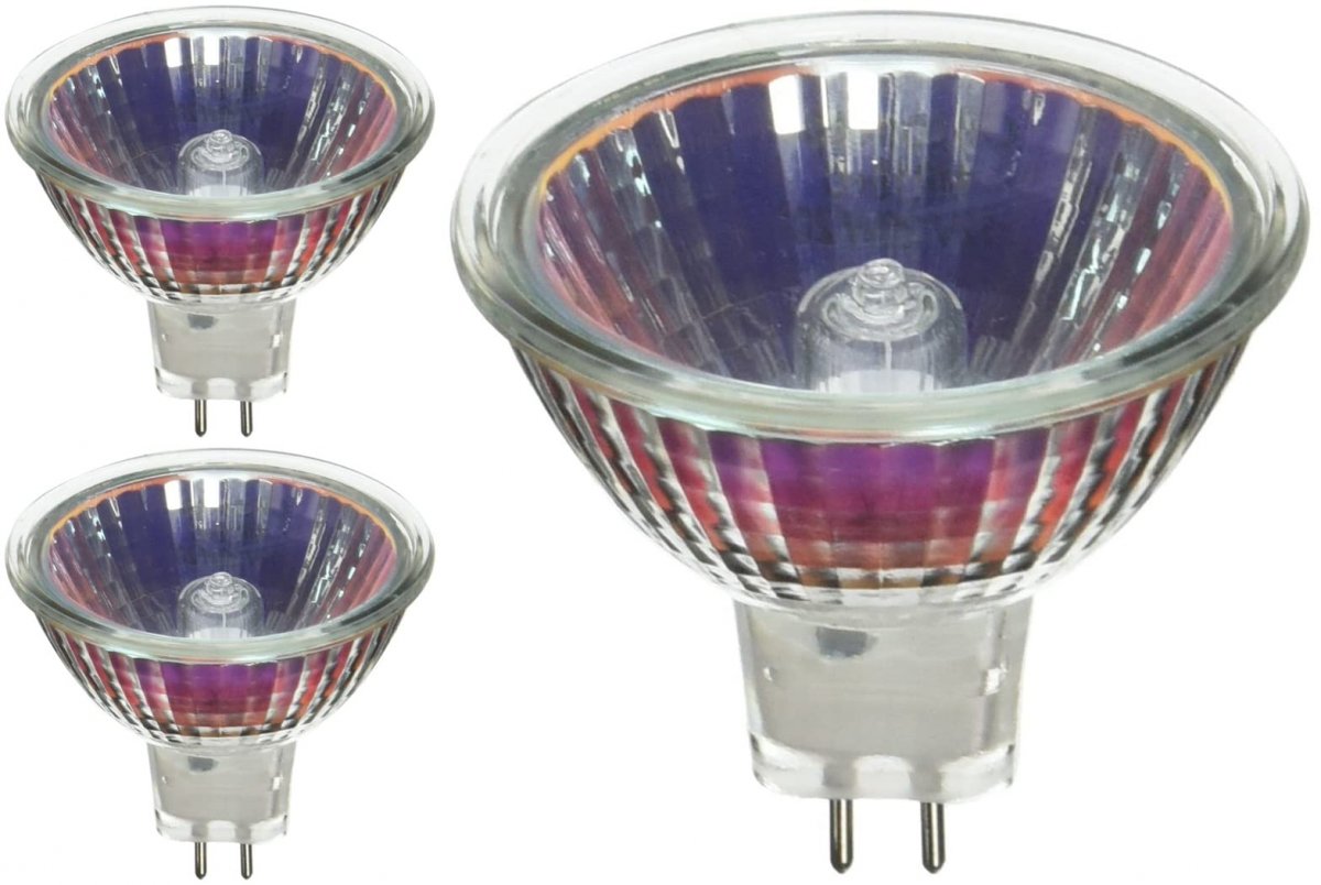 Anyray A1882y 3 -pack 10w 12v Halogen Mr16 Bi-pin Narrow Flood Light 10watt 12volt Lamps Gu5