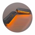 Httmt- Chrome Led Ninja Logo Mirror Block Off Base Plate Compatible With Kawasak 13-18 Ninja Zx-6r 13-20 250 P N