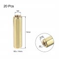 Uxcell M2x14mm Female-female Hex Brass Pcb Motherboard Spacer Standoff For Fpv Drone Quadcopter Computer Circuit Board 20pcs