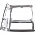 Jeep Comanche Headlight Door 1991 1992 Driver Side Chrome Black Trim Ch2512123 55034079