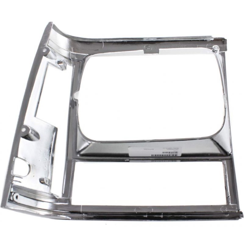 Jeep Comanche Headlight Door 1991 1992 Driver Side Chrome Black Trim Ch2512123 55034079
