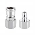 Uxcell Air Tool Pressure Washer Female High Flow Coupler Plug G1 2 Quick Connect Fitting 2set
