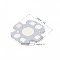 Uxcell Aluminum Base Plate Board Led Heatsink 16mm 2 Pin White 50pcs For Diy 1w 3w Cob Chips Lamp Beads