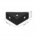 Uxcell 8pcs Angle Corner Brackets 38mm X Cold Rolled Steel Braces Joining Support With Screws For Desk Bed Edge Black
