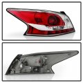 Acanii For 2014-2015 Nissan Altima Grey Edge Trim Incandescent Tail Light Brake Lamp Replacement Left Driver Side