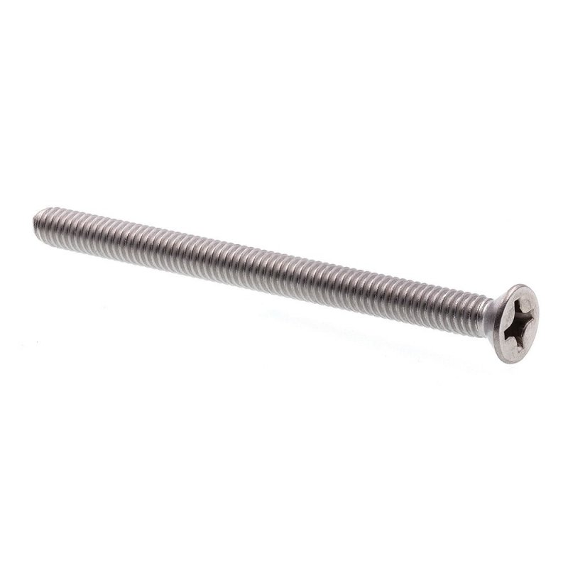 Machine Screws Flat Head Phillips Drive 12 24 X 3 In Grade 18 8 Stainless Steel 25 Pack