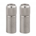 30 Pcs Silver Glass Wood 8mm Diameter Support Pins For Cupboard Cabinet Shelves