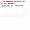 Vipmotoz Front Full Led Side Marker Lights Compatible With 2003-2006 Mercedes Benz W211 E Class E320 E350 E500 E55 Amg Chrome