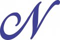 Stickertalk Cursive N Monogram Vinyl Sticker 4 75 Inches By 3 