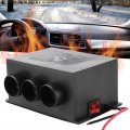 Car Heater Threea Hole Duokon 12v 600w 3 Hole Portable Winter Heating Warmer Aluminum Alloy Windshield Defroster Fog Removing 