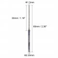 Uxcell Mini Diamond Burrs Bits Grinding Drill Carving Rotary Tool For Glass Stone Ceramic 2 35mm Shank 1 2mm Cylinder Ball Nose