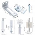 Uxcell Bifold Door Hardware Repair Kit Closet For 3 8 Inch Thicks With Top And Bottom Pivot Guide Wheel Folding Pocket Barn