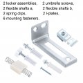 Uxcell Bifold Door Hardware Repair Kit Closet For 3 8 Inch Thicks With Top And Bottom Pivot Guide Wheel Folding Pocket Barn