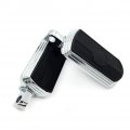 Hongk- Style 106- Chrome Motorcycle Footpeg Foot Pegs Footrest Compatible With 1984-2017 All Street 500 Softail Slim Roadster