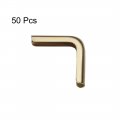 Uxcell Metal Book Corner Protectors Edge Cover Guard 23 X 5mm Gold Tone 50pcs