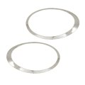 Headlight Bezel Pair For Mini Cooper 2007 2015 Chrome Driver And Passenger Side Fits Convertible Coupe Hatchback Wagon 