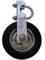 Standard Gate Helper Wheel For Chain Link Fence Swing 6 In With Galvanized Steel Frame 1 375 To 875 Od Pipe Frames 