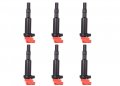 Ena Set Of 6 Red Ignition Coil Pack For Bmw 128i 135i 335i 325i 328i 330i M5 M6 525xi 528i 550i 750i N54 X3 X5 X6 4 4l 4 8l 