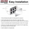 Mirror Glass Replacement Adhesive Pads For 1997-1998 Mercedes-benz Sl500 Driver Side Fits Self Dimming Option