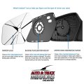Mirror Glass Replacement Adhesive Pads For 1997-1998 Mercedes-benz Sl500 Driver Side Fits Self Dimming Option