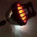 Smt-black Horizontal Vertical Zigzag Style Mount License Plate Bracket 7 X 4 Cd Bk Led Tail Brake Light Integrated Compatible
