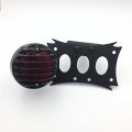 Smt-black Horizontal Vertical Zigzag Style Mount License Plate Bracket 7 X 4 Cd Bk Led Tail Brake Light Integrated Compatible