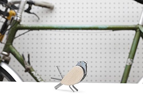 Kikkerland Cd113 Beechwood Bird Multi Tool Stainless Steel