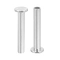 50pcs Semi Tubular Rivets 5mm X 32mm Aluminum Round Flat Head Semi-tubular Metal Stud Rivet For Industry Household Repairing 