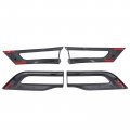 Motoku Gloss Black Tail Light Cover Trim Bezel For Jeep Grand Cherokee 2014-2021