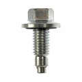 Oil Drain Plug For Chevy Silverado 3500 Ssr 2003 2004 2005 2006 Magnetic Steel Silver With Gasket O Ring Hex Head Drive Coarse 