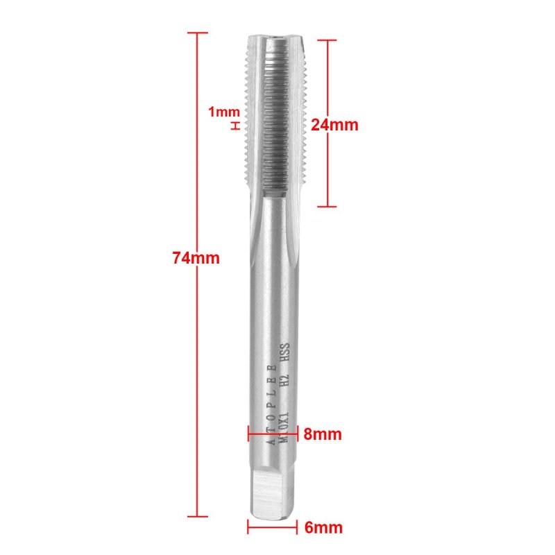 Atoplee Metric Thread Tap M10 Hss Right Hand M10x1 0